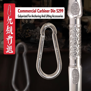 Commercial Carabiner Din 5299 Galvanized <b>For</b> Anchoring And Lifting Accessories - Product Image 3