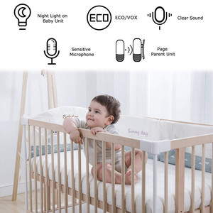 Oriteck – moniteur <span class=keywords><strong>Audio</strong></span> numérique sans fil pour bébé, haut-parleur de surveillance du sommeil et des pleurs, soins des animaux âgés, <span class=keywords><strong>Babyphone</strong></span>, DBM-8 - Product Image 6