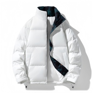 Giacca Imbottita da Uomo Personalizzabile, Ispessita e Antivento per l'Inverno, Design Caldo e Alla Moda con Colletto Alto - Product Image 1