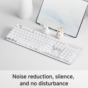 Eweadn Bàn phím ngôn ngữ Hàn Quốc RGB có dây 104 phím gx710 Kailh gõ êm chống tràn cho văn phòng sử dụng máy tính - Product Image 3