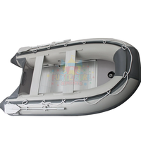 Bateau gonflable Ponton Vente en gros Personnalisé 3.6 m Bateau gonflable avec moteur Plancher en aluminium Pvc Canot pneumatique Bateau de pêche