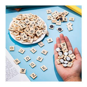 Lettres magnétiques en <span class=keywords><strong>bois</strong></span> pour réfrigérateur, mur, alphabet, pour l'apprentissage ludique et les jeux décoratifs - Product Image 3