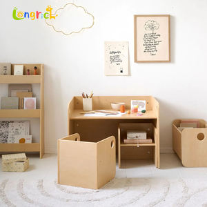 Ensemble table et chaise de sevrage Montessori moderne en bois, mobilier pour l'école, le jardin, l'<span class=keywords><strong>apprentissage</strong></span>, les fêtes, la chambre à coucher - Product Image 6