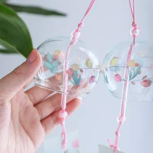 Cloche à vent en verre décorative <span class=keywords><strong>japonaise</strong></span> pendentifs suspendus transparents pour carillon de fenêtre pour la maison jardin artisanat en verre artisanal - Product Image 5