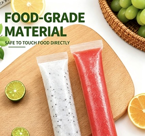 HC <b>PACK</b> Disposable Food Grade PE Three-Side Seal Pouches for <b>Ice</b> Lolly Making with Heat Seal and Funnel Included - Product Image 2