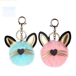 Portachiavi con puffball in vero Poms - Product Image 6