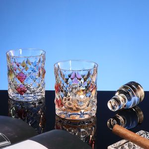 6개 위스키 잔 세트와 1개 크리스탈 디캔터, 우아한 위스키 텀블러 잔, 가정용 바 호텔 도매 대량 공급 - Product Image 6