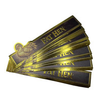 Fabrication professionnelle d'étiquettes de cigares personnalisées avec logo, impression holographique UV, adhésives, dorées à chaud et gaufrées