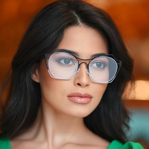 Occhiali <span class=keywords><strong>da</strong></span> <span class=keywords><strong>vista</strong></span> con montatura trasparente elegante per le donne <span class=keywords><strong>lenti</strong></span> a tinta blu e Design elegante occhiali <span class=keywords><strong>da</strong></span> lettura alla moda e comodi - Product Image 2