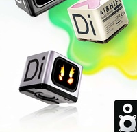 Haut-parleur portable 5.5 pouces avec subwoofer 4 pouces, écran tactile, basses améliorées, chargement USB/sans fil, design mini-boîtier en plastique pour voiture