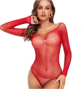 Dames Sexy Comfortabele Borduurwerk Lingerie Bikini Set Zwart Wit Rood Doorschijnend Ondergoed Strass Hot Erotische Dames Lingerie - Product Image 1