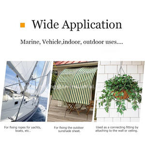 Anillo en D de Alta Calidad para Amarre Marino, Accesorios de Hardware para Yates, Hebilla Doble en Forma de D Fija, Ojo de Anclaje Plegable de Acero Inoxidable para Barcos - Product Image 6