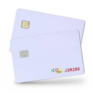 Thẻ RFID PVC trắng không in, chống nước, bảo mật cao Jcop J3r150, tùy chỉnh 13.56Mhz, thẻ SIM ID, thẻ kiểm soát truy cập Java J3r180, J3R200 chưa được dán - Product Image 1