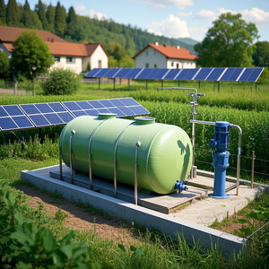 Commercial Use Horizontal <b>Glass</b> Fiber <b>Tank</b> 100m3 Fiberglass and Steel 30000l-400000l Plastic Water Storage 100000l Capacity - Product Image 4