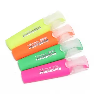 Yalong brand promotional gift highlighter pen marker 4 color mixed in a PVC package pastel highlighter