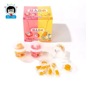 Wholesale Factory Direct Litchi Banana Shaped Soft Gummy Candy Halal Fruit Soft Jelly For Kids