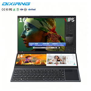 Ordinateur portable OEM <span class=keywords><strong>Intel</strong></span> <span class=keywords><strong>Core</strong></span> <span class=keywords><strong>I7</strong></span> <span class=keywords><strong>9850H</strong></span> à double écran 16+14 pouces IPS tactile, 32 Go de RAM, 1 To SSD, clavier rétroéclairé, ordinateur portable professionnel - Product Image 1