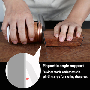 Affûteur de couteaux rotatif magnétique rapide pour cuisine – Affûtage facile des lames - Product Image 4
