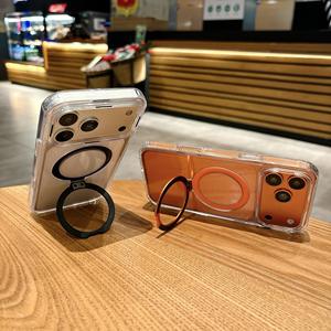 Coque pour iPhone 17 Pro Max, support en acrylique haute transparence, grande fenêtre magnétique, coque de téléphone antichoc - Product Image 1