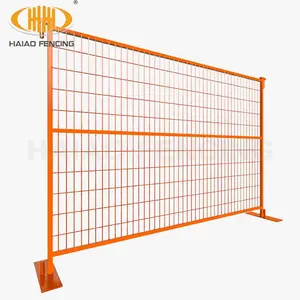 Customizable free standing construction temporary fence 6 x 10 metal temporary fence panels for sale