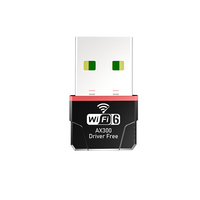 Vente chaude 286 Mbps WiFI 6 Clé USB BT 5.3 Pilote gratuit Carte réseau sans fil Adaptateur Adaptateur Wi-Fi pour ordinateur portable