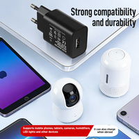 Cargador de Pared USB Pequeño de Viaje Shenzhen Lvxiangyuan, 5V 2A 10W, Enchufe Europeo, Adaptador AC/DC, Certificado CE, RoHS, ERP, REACH, OTP, OVP, PC
