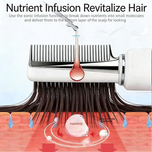 Peine Multifuncional EMS de Microcorriente para el Crecimiento del Cabello, 3 en 1, para Limpieza del Cuero Cabelludo, Nutrición y Peinado - Product Image 5