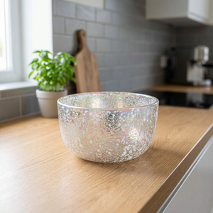 Bol à bougie décoratif en verre rond, bougie parfumée artisanale en cire de soja pour la décoration de la maison et des mariages - Product Image 2