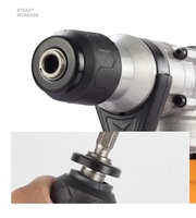 Perceuse à percussion électrique sans fil 1200W, 65mm, avec couple maximal de 21,2 pi-lb et 220-240V AC, pour la démolition et la découpe du bois