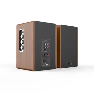 60W 튜브 앰프 목재 책장 스피커가있는 새로운 디자인의 3 방향 HIFI 슈퍼 베이스 책장 스피커 시스템