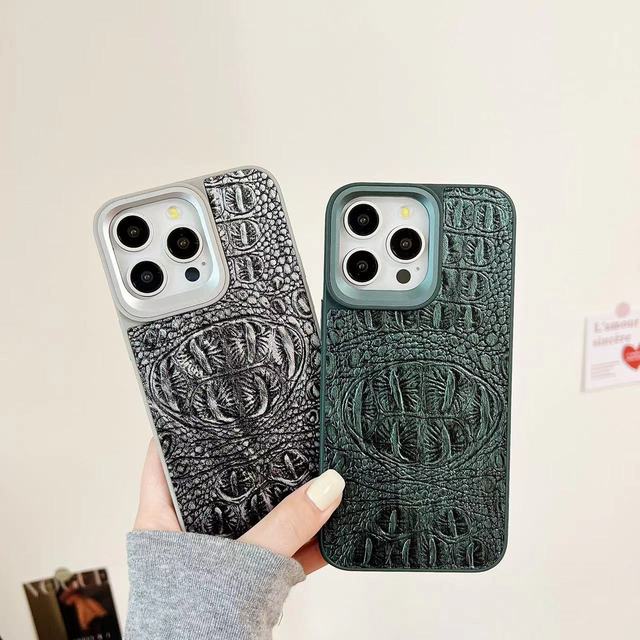 Custom PU Leather Premium Quality Python Pattern Cell Phone Case for 15 Pro Max 15 Plus