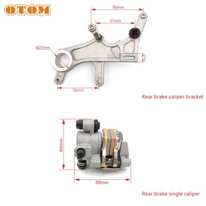 Étrier de frein arrière pour moto tout-terrain pour HONDA CR125 CR250 CRF250R CRF250X CRF450R CRF450X - Product Image 2