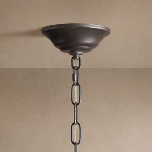 Lámpara de Araña de Cerámica Negra de Diseño Creativo para Salón de Banquetes, Sala de Estar, Decoración del Hogar, Lámpara de Araña de Pétalos de Cerámica Moderna y Lujosa - Product Image 4