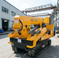 Grue araignée rotative à 360 degrés avec flèche longue de 18 m pour la construction de ponts et de sentiers forestiers