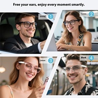 Lunettes Intelligentes 2025 : Traduction IA pour Connectivité Bluetooth, Plus de 100 Langues, Traduction en Temps Réel, Écoute Musicale et Appels