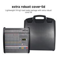 Console de mixage audio PM1000-3 1000W, 10 canaux, double effet DSP, +48v Phantom, réverbération pour scène, console de mixage professionnelle