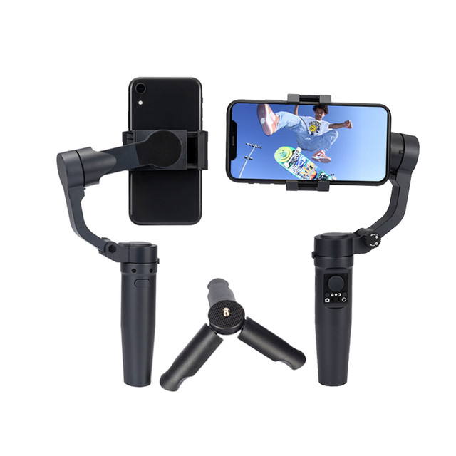 Universal S5B H4 Anti-shake Mobile Gimbal Estabilizador 3-Axis Face Tracking Phone Stabilizer Vlog Trepied Go Pro Stabilizers