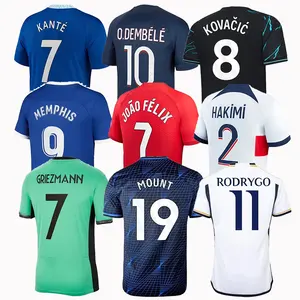 Top Grade Thaïlande Qualité Respirant Séchage Rapide Classique Rétro Chemise D'entraînement Maillot De Football Maillot De Football Homme