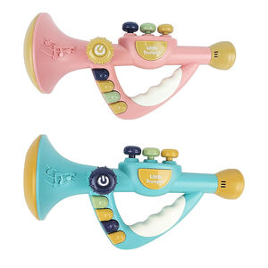 ทรัมเป็ตอิเล็กทรอนิกส์ขนาดเล็กเครื่องดนตรีดนตรี12โหมดเพลง ABS ของเล่นเพื่อการศึกษาสำหรับเด็ก18M + - Product Image 2