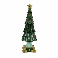 Sapin de Noël en résine peint à la main pour table, décoration de Noël pour bureau et maison