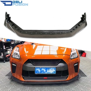 Para Nissan GTR R35 VRS MY17 2017+, Alerón Delantero de Fibra de Carbono Real Estilo MY17, Divisor de Parachoques, Kit de Carrocería Exterior para Auto, Piezas de Tuning - Product Image 1