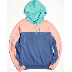 Sudadera con capucha de bloque de color OEM para hombre Sudadera de temporada de otoño con cuello con capucha - Product Image 1