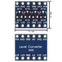 Convertidor de nivel lógico IIC I2C de 2 canales/4 canales, módulo bidireccional de 5V a 3,3 V para Arduino