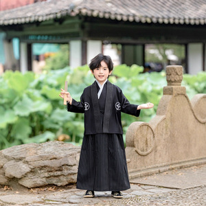 Traje Tradicional Japonés para Niños, Kimono, Ropa de Samurai para Niños, Conjunto de Kimono tipo Cárdigan para Niños, Ropa para Actuaciones Escénicas Infantiles - Product Image 6