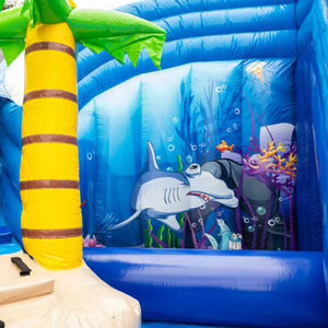 Parc aquatique gonflable géant avec <span class=keywords><strong>toboggan</strong></span> et <span class=keywords><strong>piscine</strong></span> pour les fêtes en plein air - Product Image 5