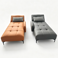 Canapé en cuir moderne pour petit appartement, style simple, convertible en lit, idéal pour la location, mobilier de salon