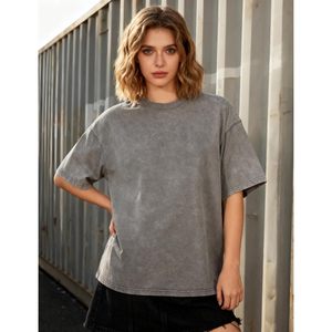 FOXA <b>Womens</b> Oversized T-<b>Shirt</b> 100% Cotton <b>Loose</b> Fit Unisex Short Sleeve Breathable Streetwear Top - Product Image 3