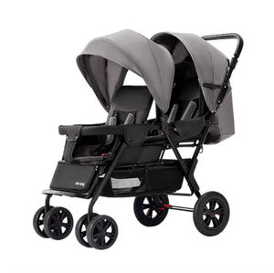 Precio barato gemelos cochecito de bebé doble plegable cochecito de bebé de viaje de lujo cochecito de bebé para 2 niños - Product Image 3