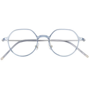 Montures de lunettes en titane 6809TR, ovales, monture intégrale, verres en résine, unisexe, verres plats confortables, origine Danyang - Product Image 1