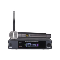 Set Mikrofon Nirkabel Profesional Voxfull TW131 UHF Lavalier & Dinamis Genggam dengan Peredam Kebisingan untuk Bernyanyi Karaoke